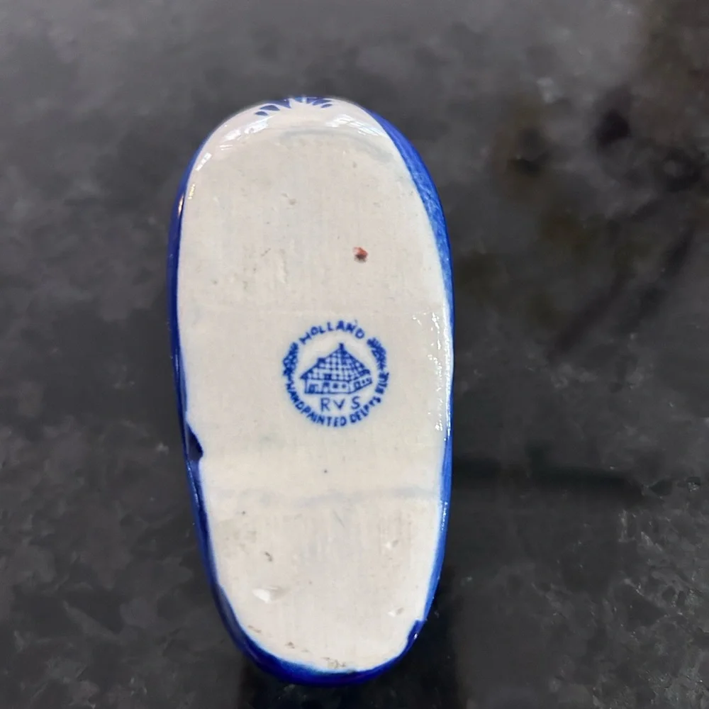 RVS Holland Delfts blue small clog. - Picture 2 of 5